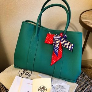 Hermès Nagonda Garden Party Bag and Scarf